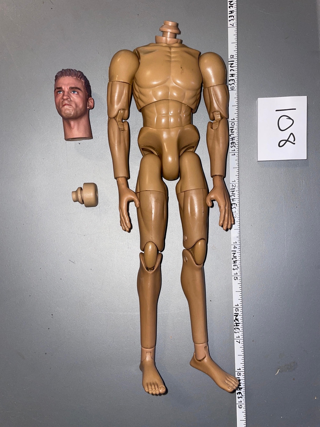 1/6 Scale Nude Figure - Basic Figure Facepool Head Sculpt