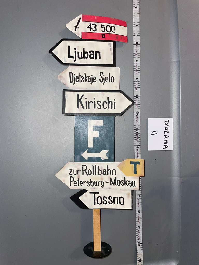 1:6 Scale WWII German Road Sign - Dragon