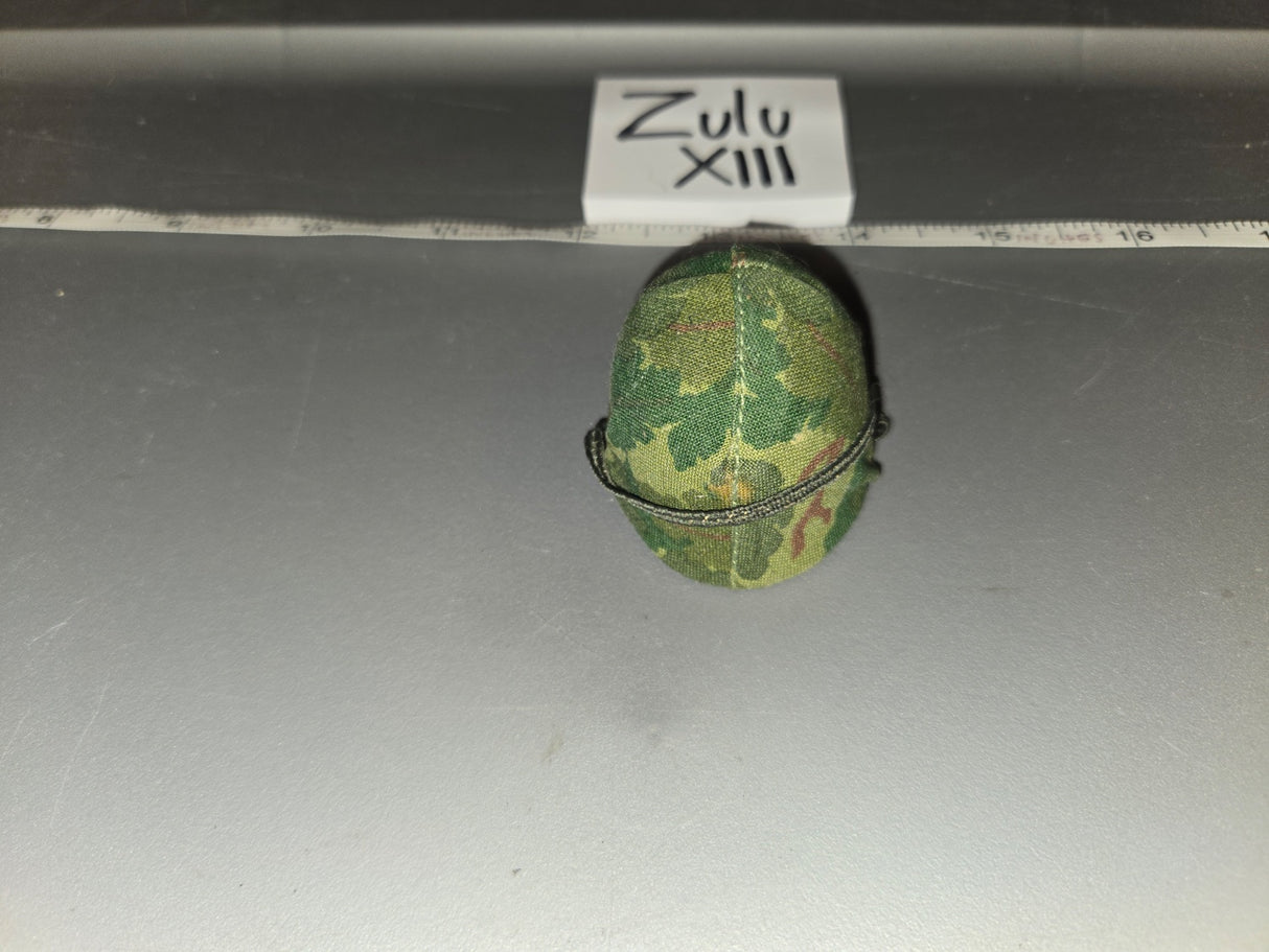1/6 Scale WWII US Mitchell Pattern Camouflage Helmet Cover - Zulu XIII