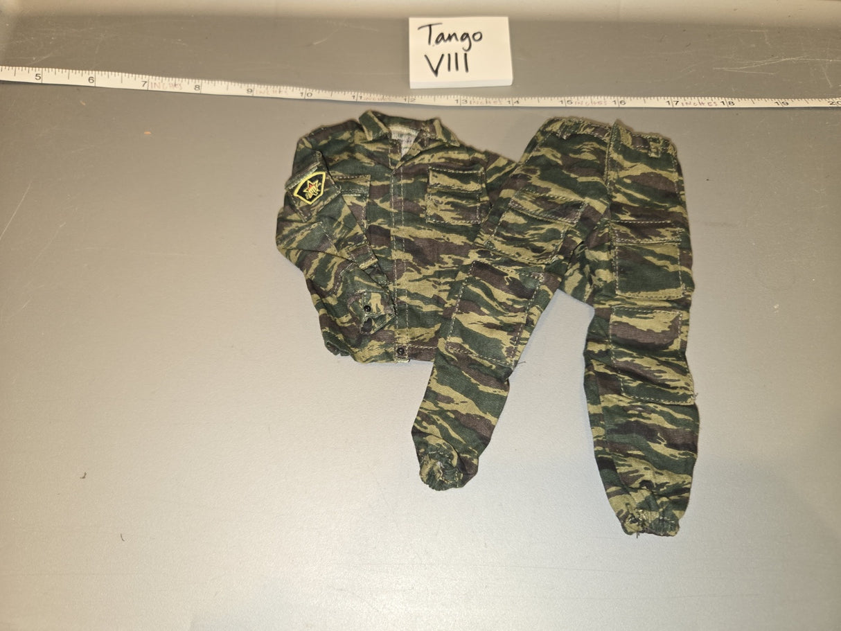 1/6 Scale Vietnam Era Tiger Stripe Uniform with Patch - Tango VIII