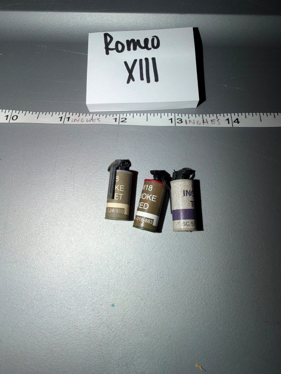 1/6 Scale Vietnam US Smoke Grenade and Incendiary Grenade Lot