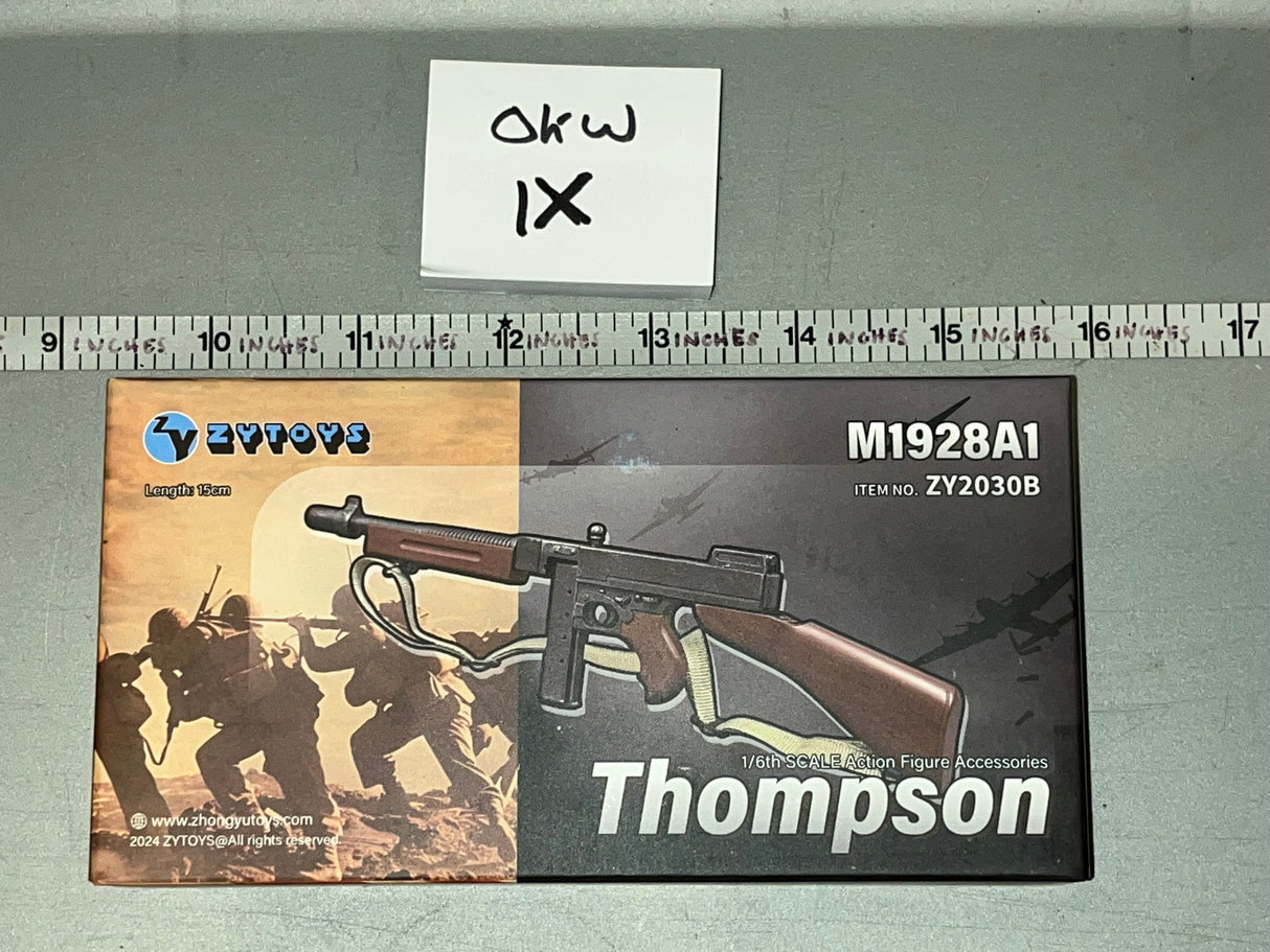 1:6 Scale WWII US M1928A1 Thompson Set - ZY Toys