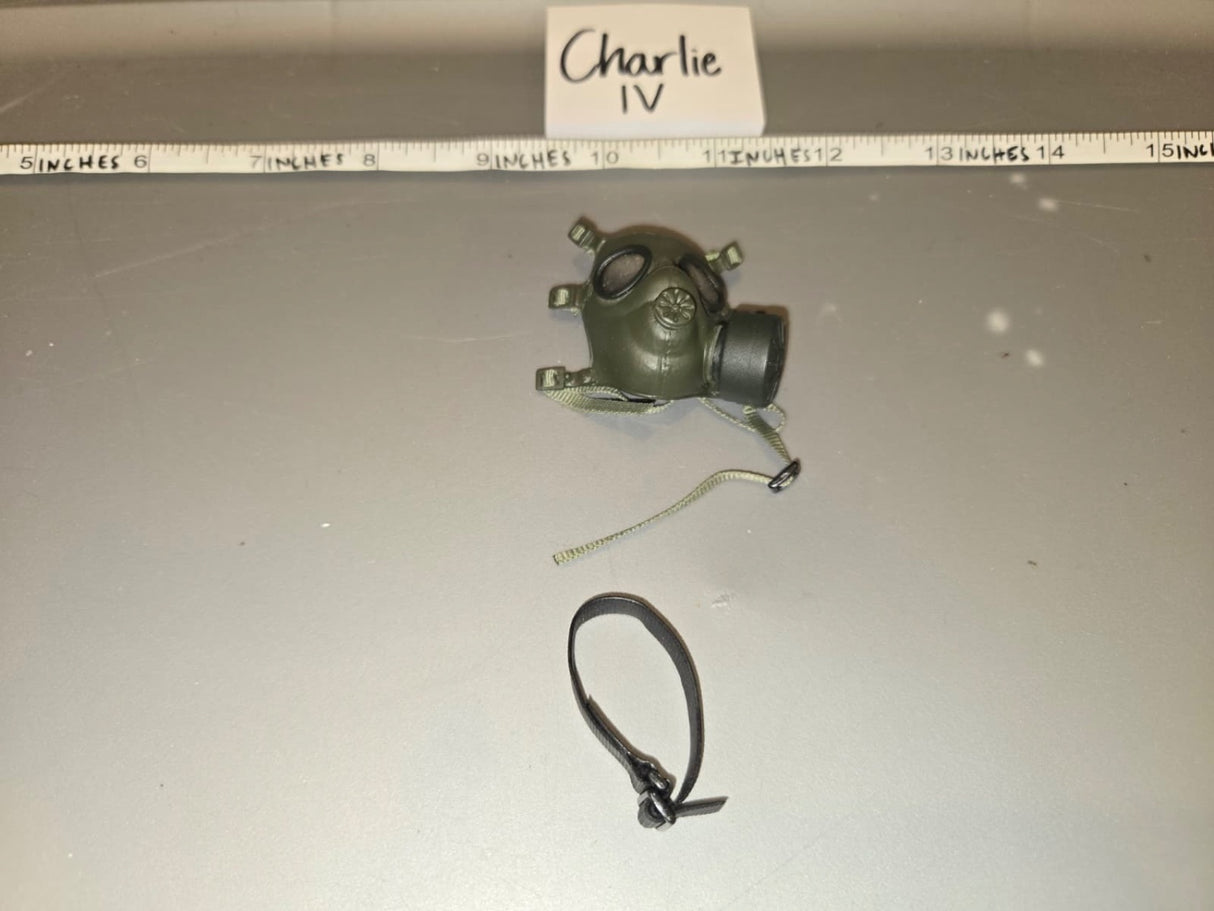 1/6 Scale Modern US Military Gas Mask with Straps - Charlie IV