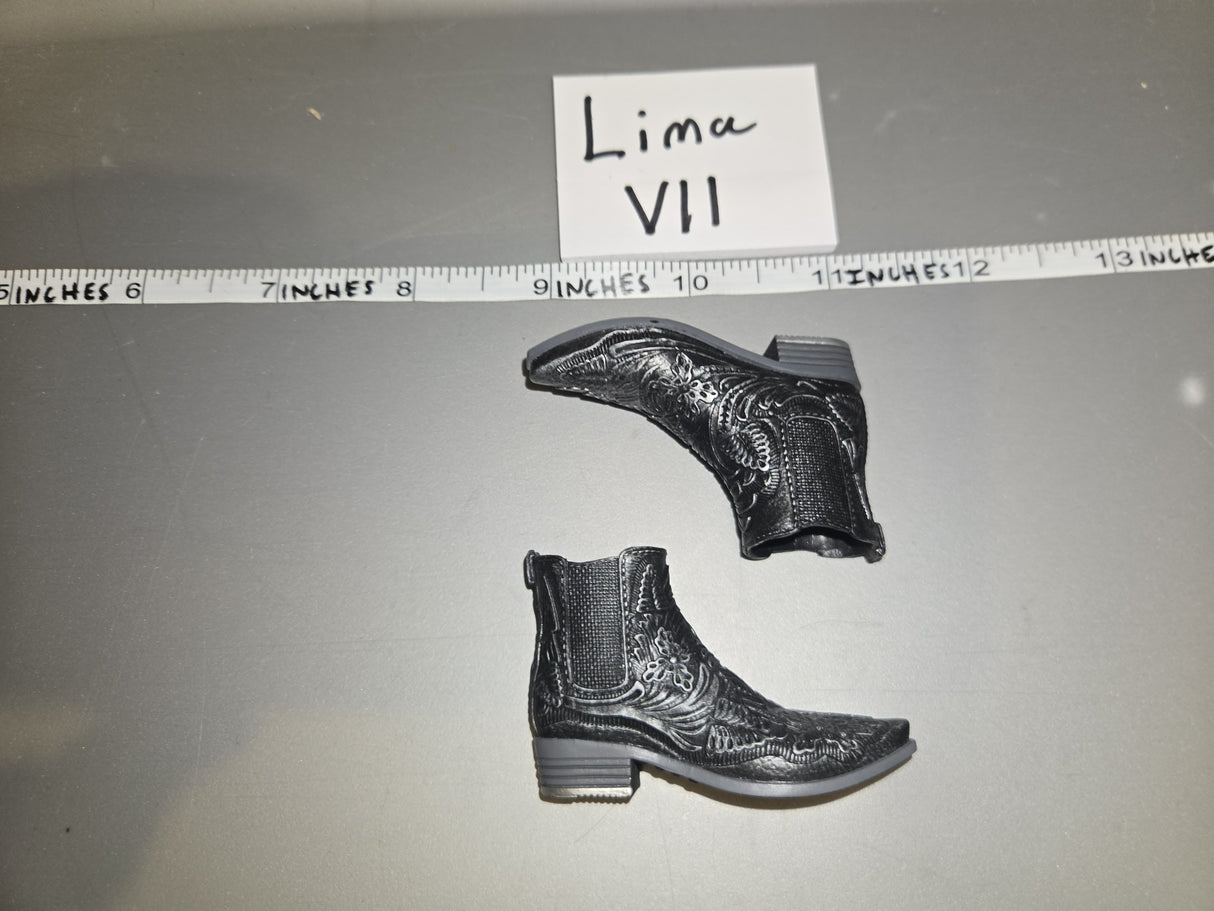 1/6 Scale Modern Era Western Cowboy Boots - Gangsters Kingdom DAM
