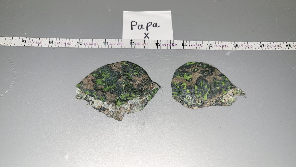 1:6 WWII German Camouflage helmet cover Lot