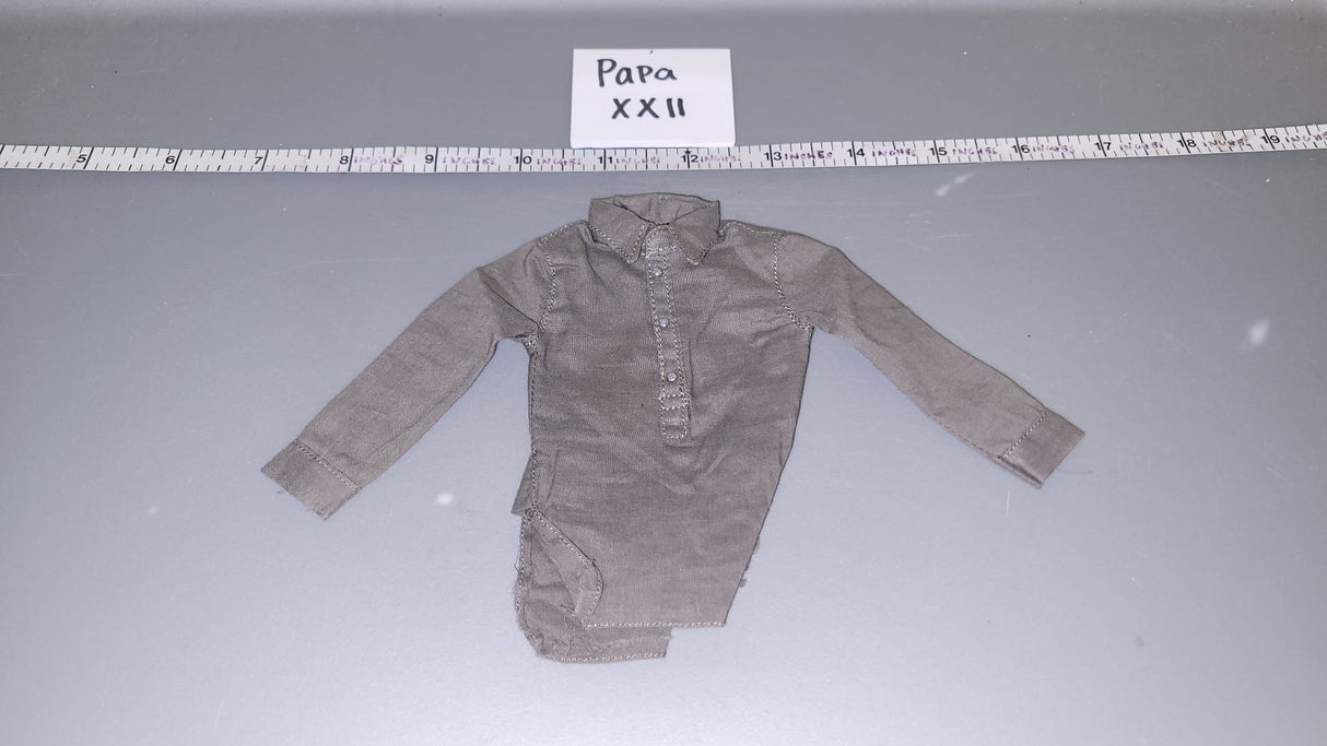 1/6 Scale WWII German Grey Work Shirt