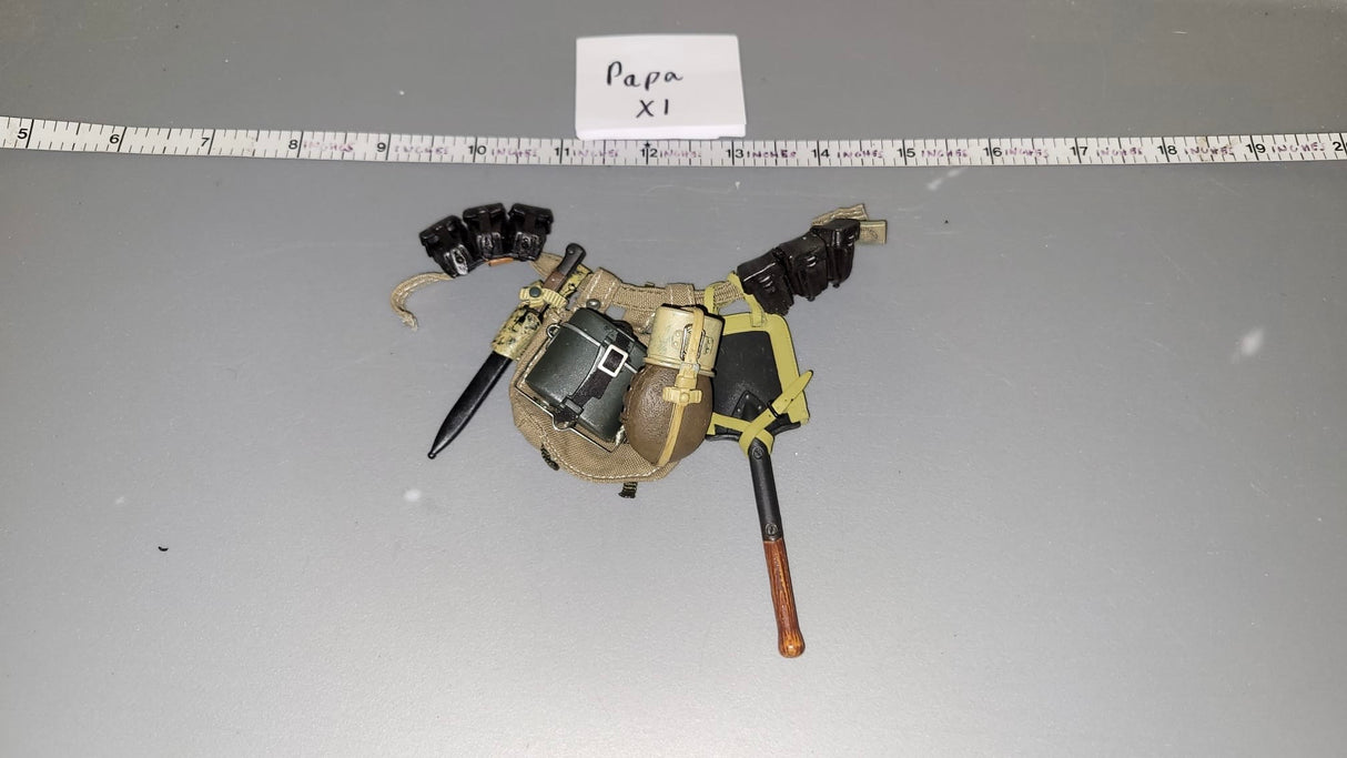 1/6 Scale WWII German Afrikakorps Field Gear Lot