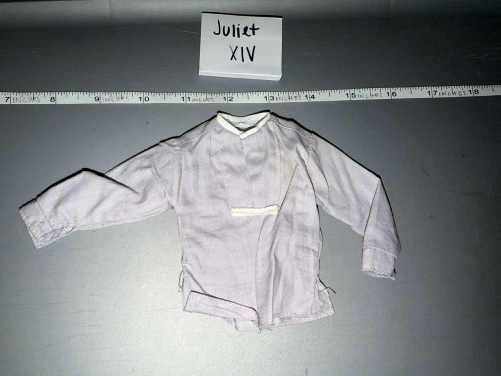 1/6 Scale Medieval Era White Pullover Tunic Shirt - Juliet XIV