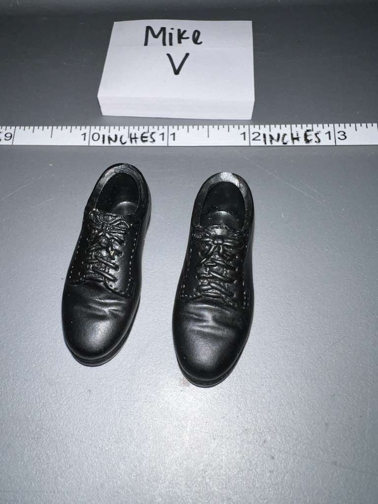 1/6 Scale Modern Black Dress Shoes