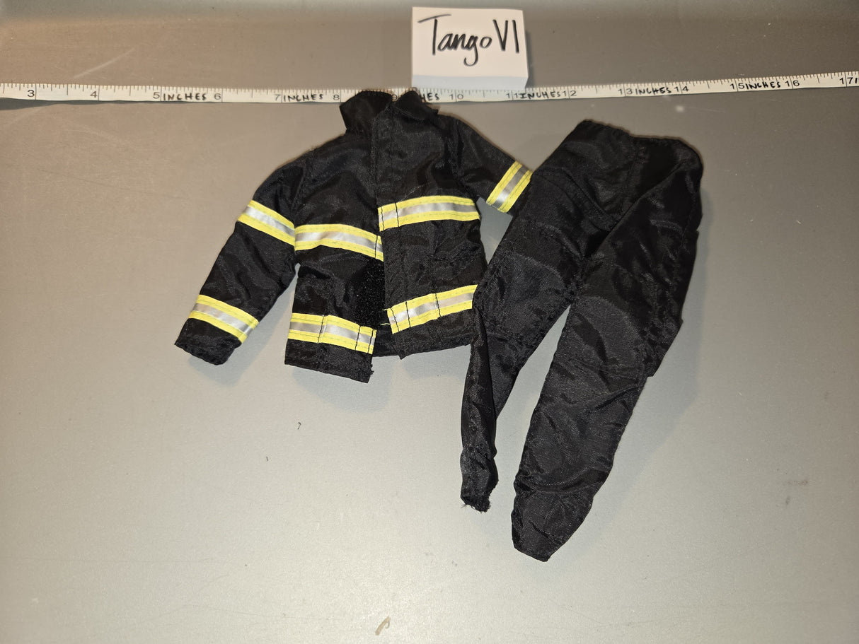1/6 Scale Modern Era Firefighter Bunker Gear Uniform