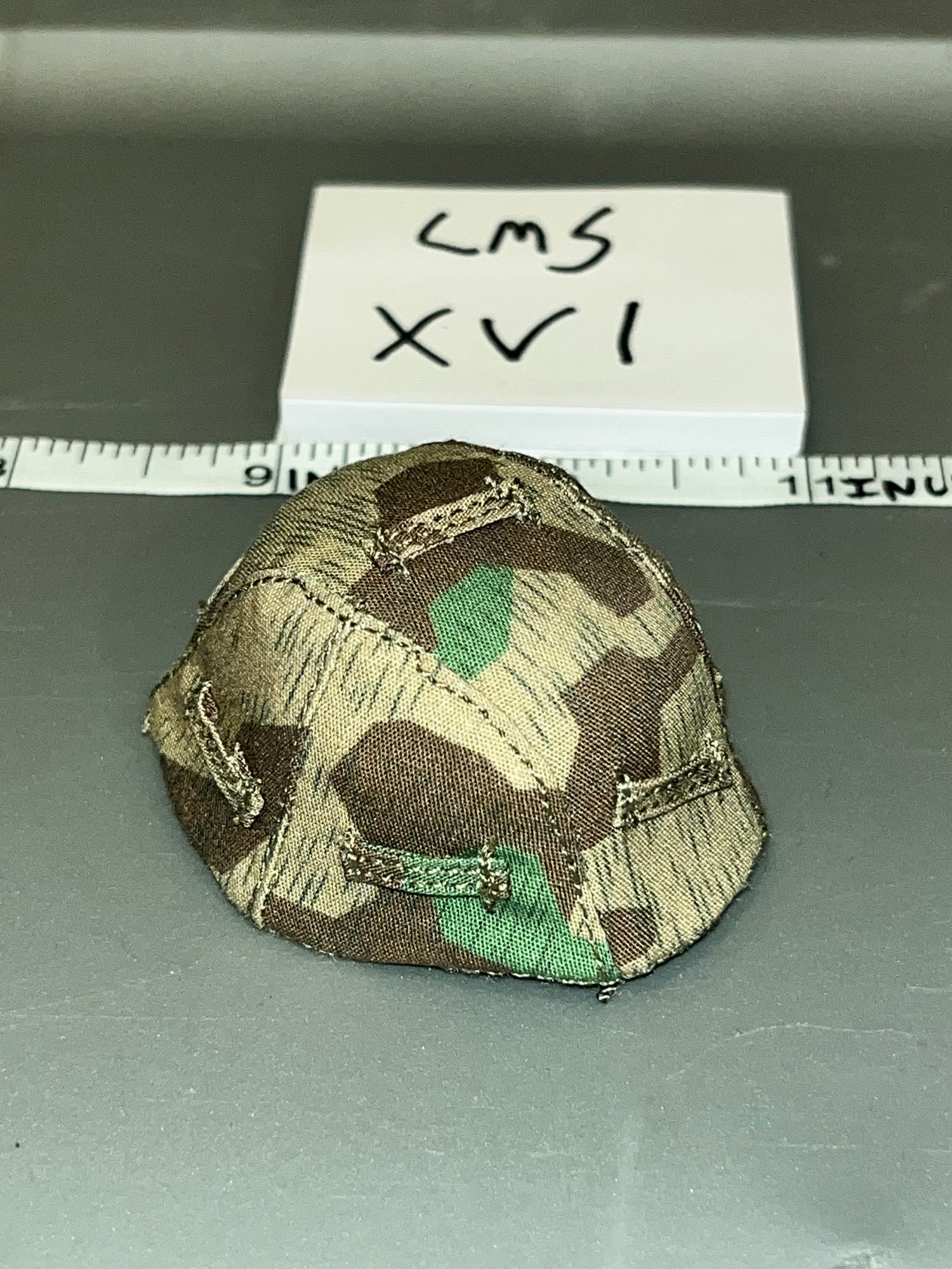 1/6 Scale WWII German Metal Helmet with Splinter Cover - UJINDOU Kharkov Panzergrenadier