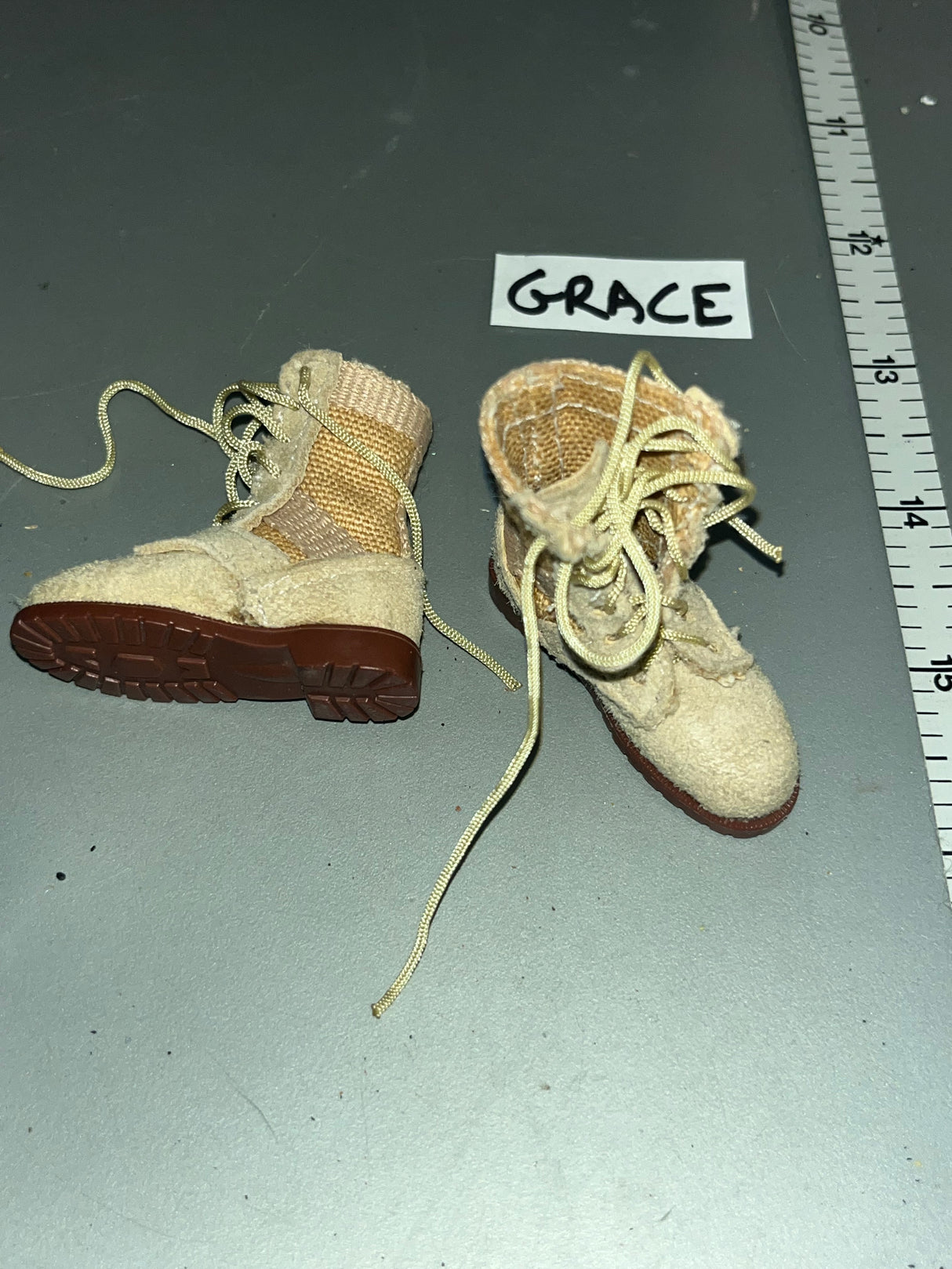 1/6 Scale Modern Era Cloth / Leather Combat Boots