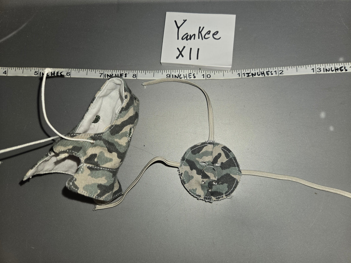 1:6 Scale WWII German Snow Camouflage Mask and Hood