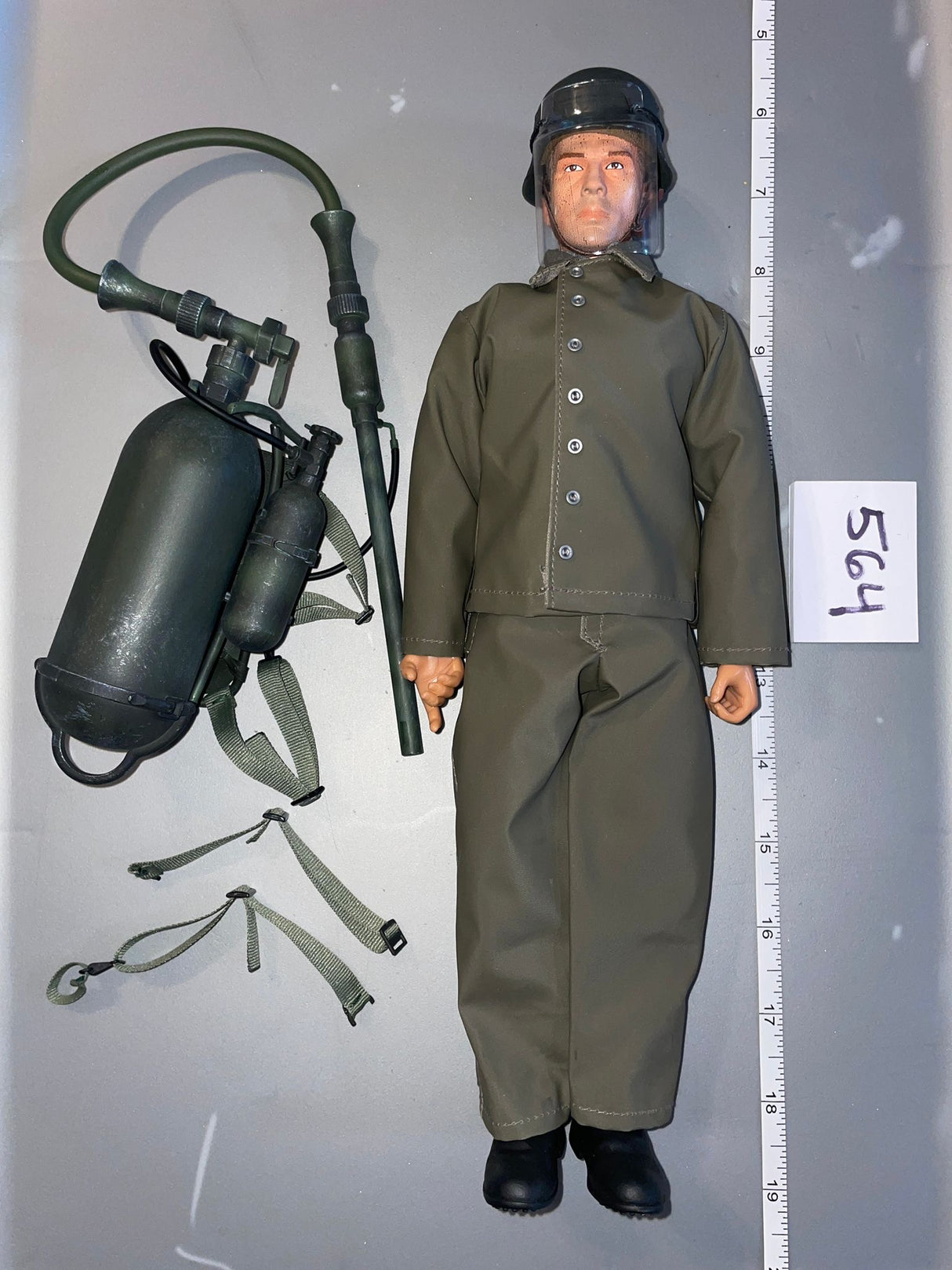 1:6 Scale WWII German Engineer Flame Thrower Dressed Figure - Dragon