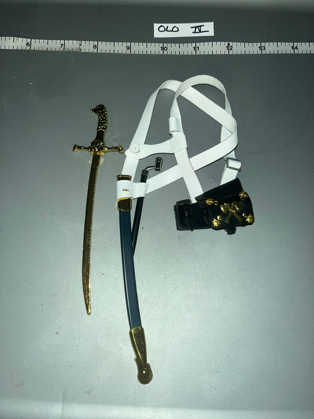 1/6 Scale Napoleonic French Saber, Scabbard, Bayonet - QORange Toys
