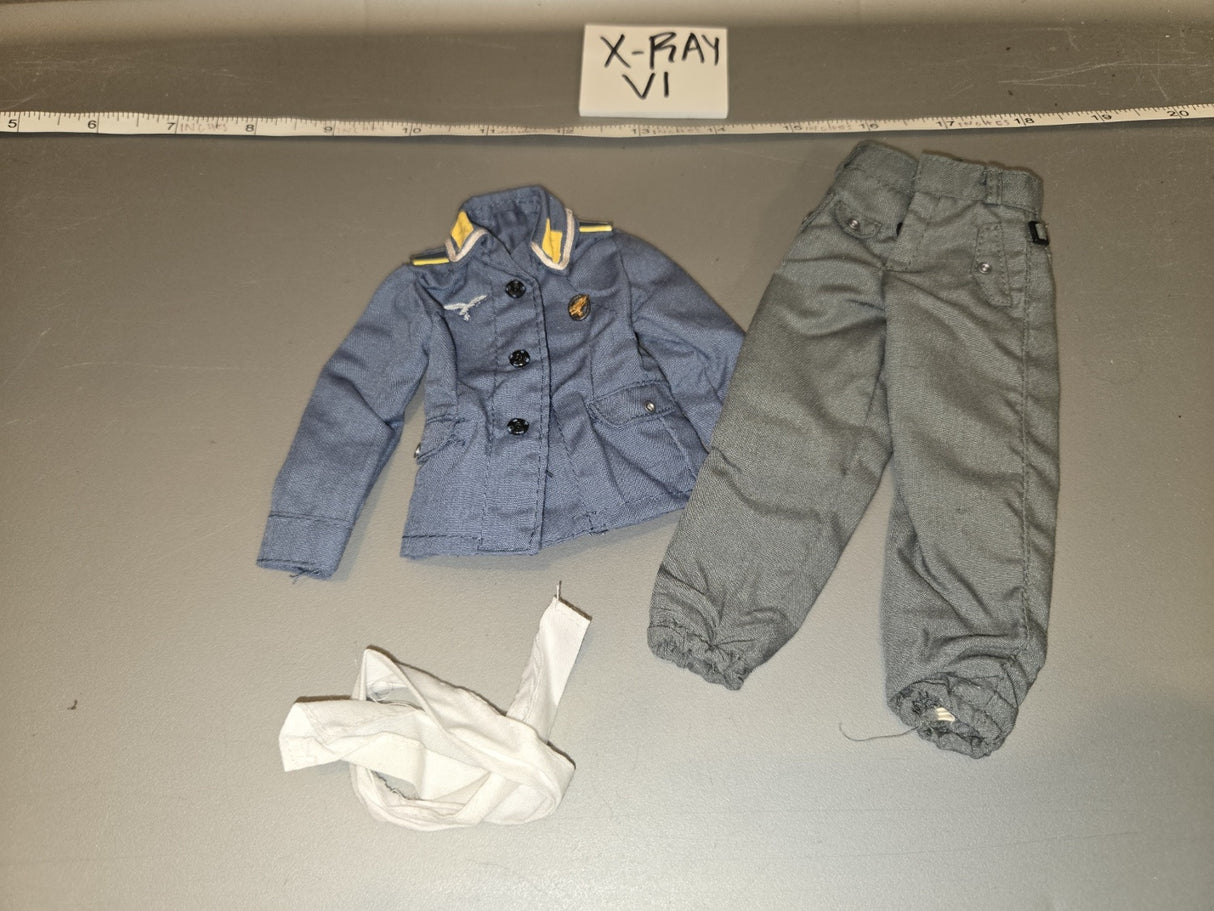 1/6 Scale WWII German Luftwaffe Officer Uniform Set - X-RAY V1
