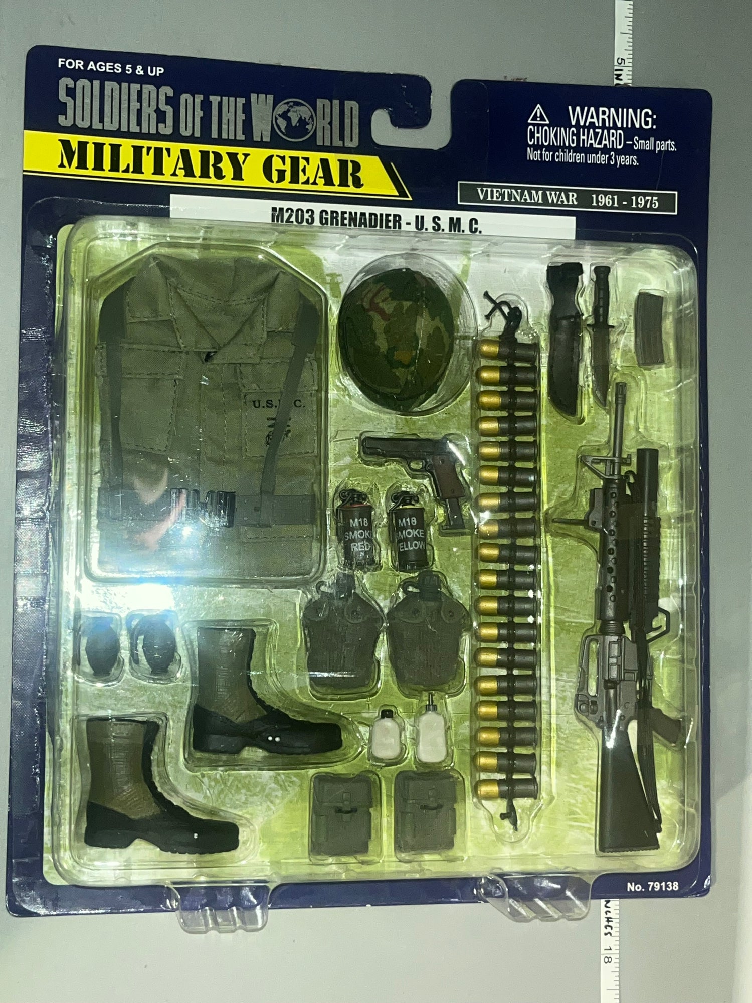 1/6 Scale Vietnam M203 Grenadier Marine USMC - Formative International SOTW Soldiers of the World NIB Uniform Set