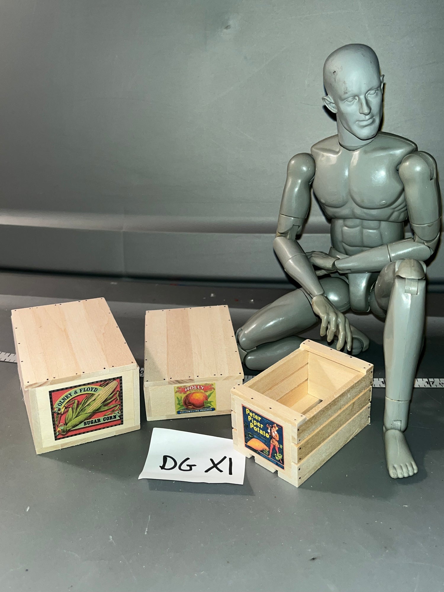 1/6 Scale WWII US Fruit and Vegetable Crate Set #B - Dale Guyer