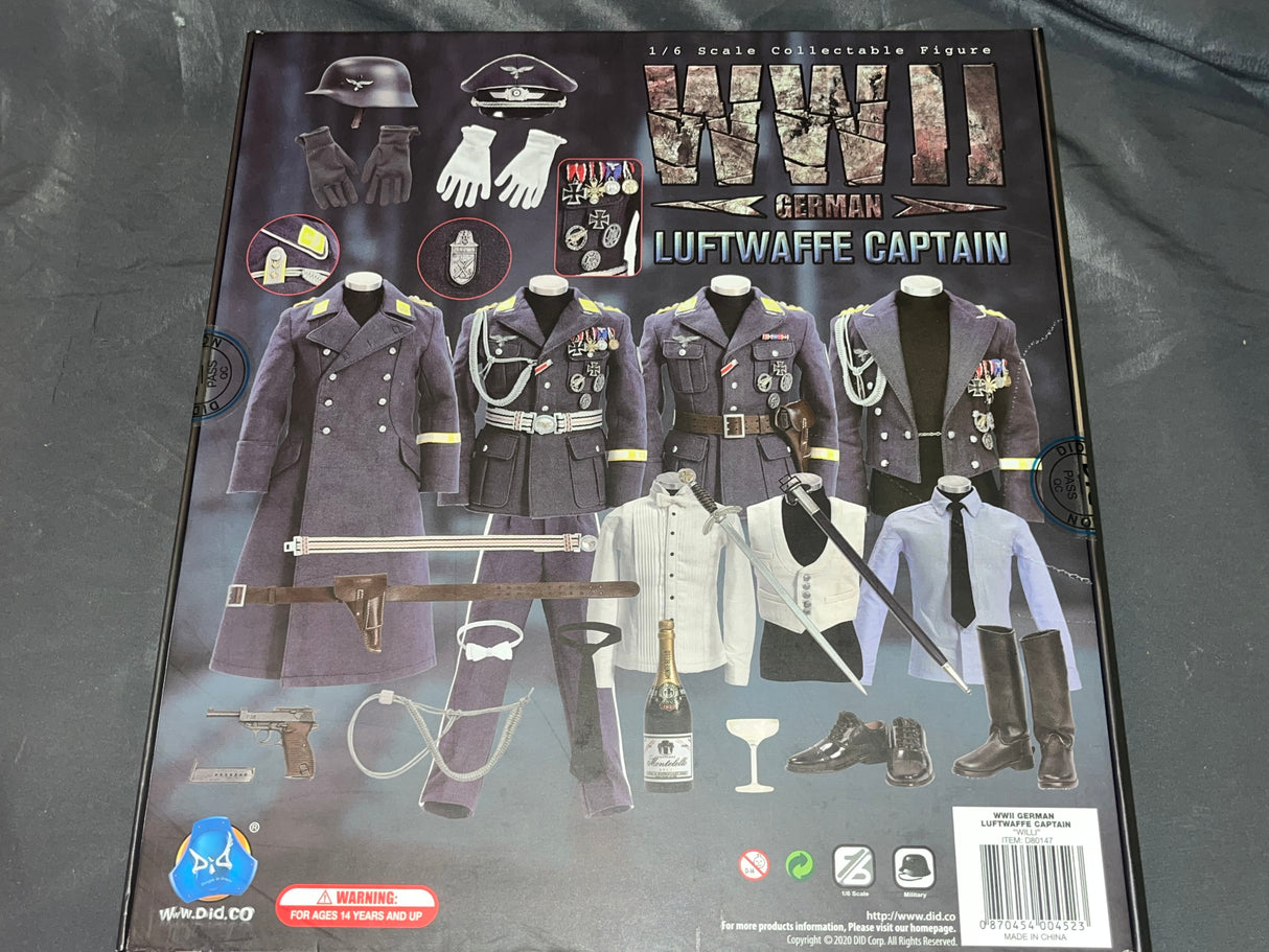 1/6 Scale WWII German Luftwaffe Captain Willi - NIB DID