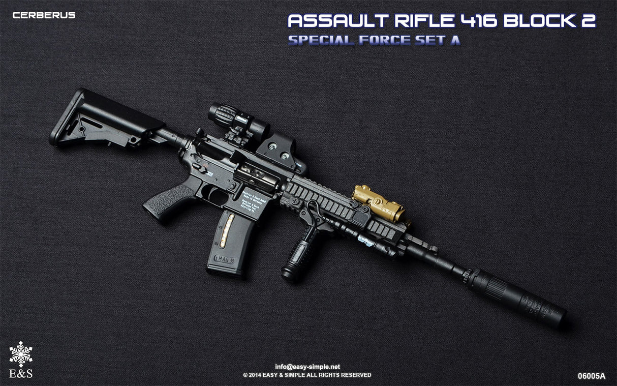1/6 Scale Modern Era ASSAULT RIFLE 415 BLOCK 2 Weapons Set - NIB Easy and Simple Set A - BCSI