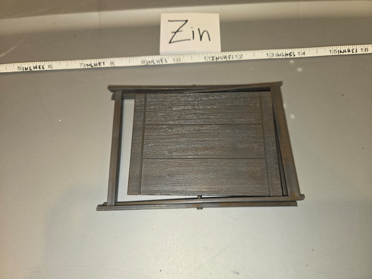 1/6 Scale Civil War Western Folding Camp Table with Plank Top - Zin