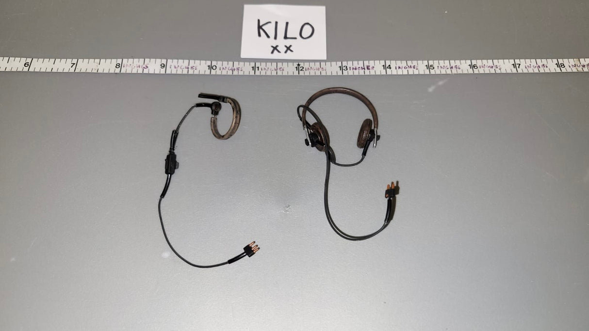 1/6 Scale WWII German Tanker Head Phones Set
