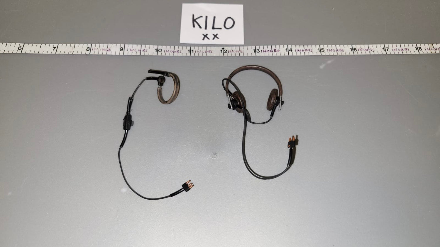 1/6 Scale WWII German Tanker Head Phones Set