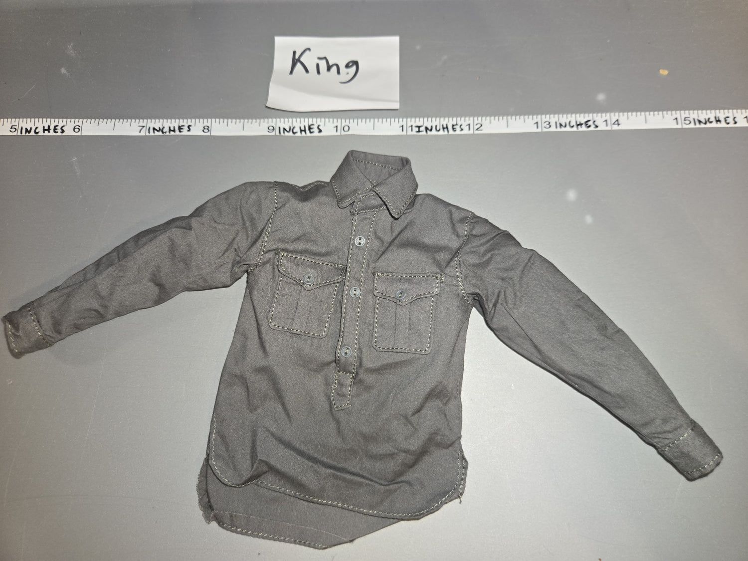 1/6 Scale WWII German Grey Officer Shirt