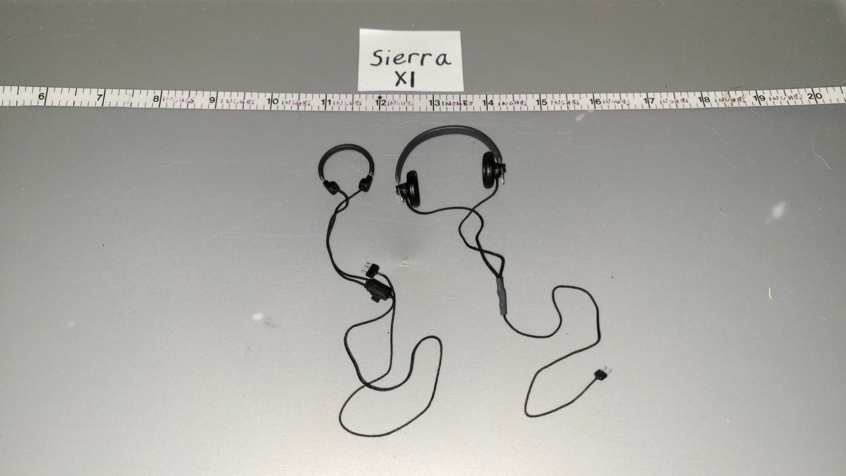 1/6 Scale WWII German Tanker Head Phones Set