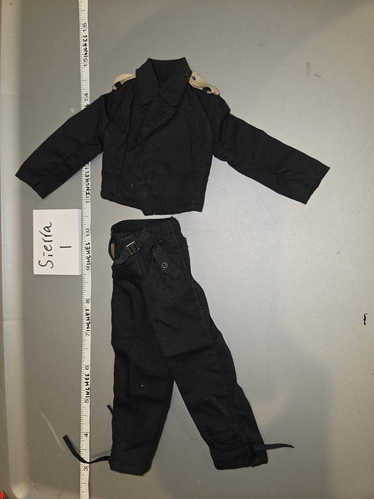 1/6 Scale WWII German Panzer Black Tanker Uniform