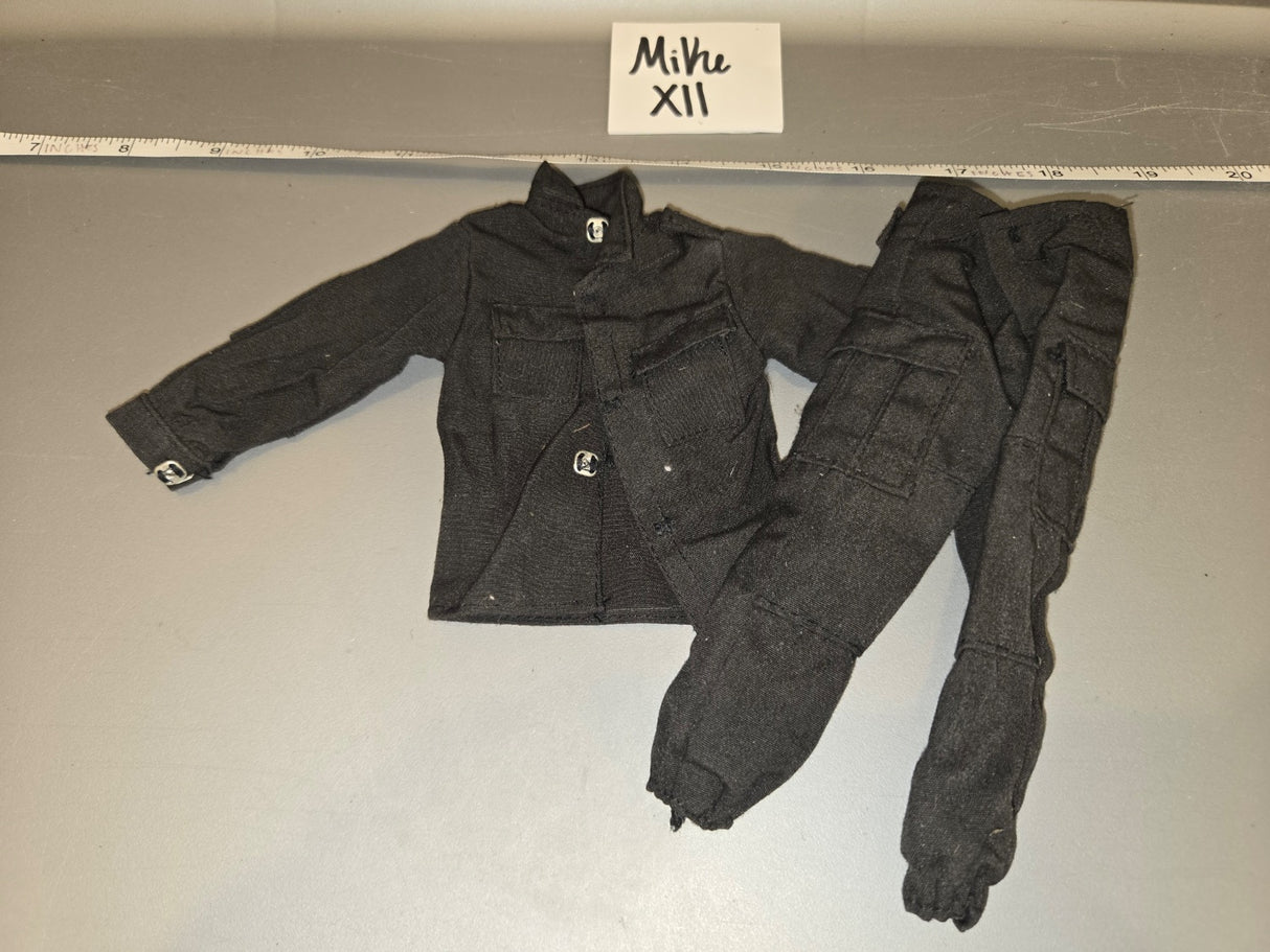 1/6 Scale WWII German Panzer Black Uniform Set - MiVre XII