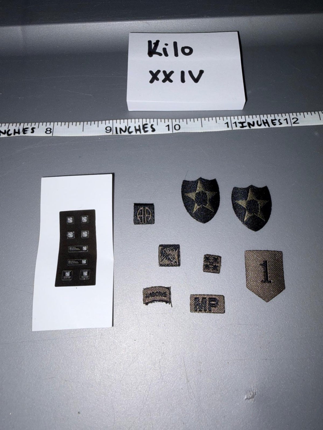 1/6 Scale Modern Era US Army Subdued Patches Set