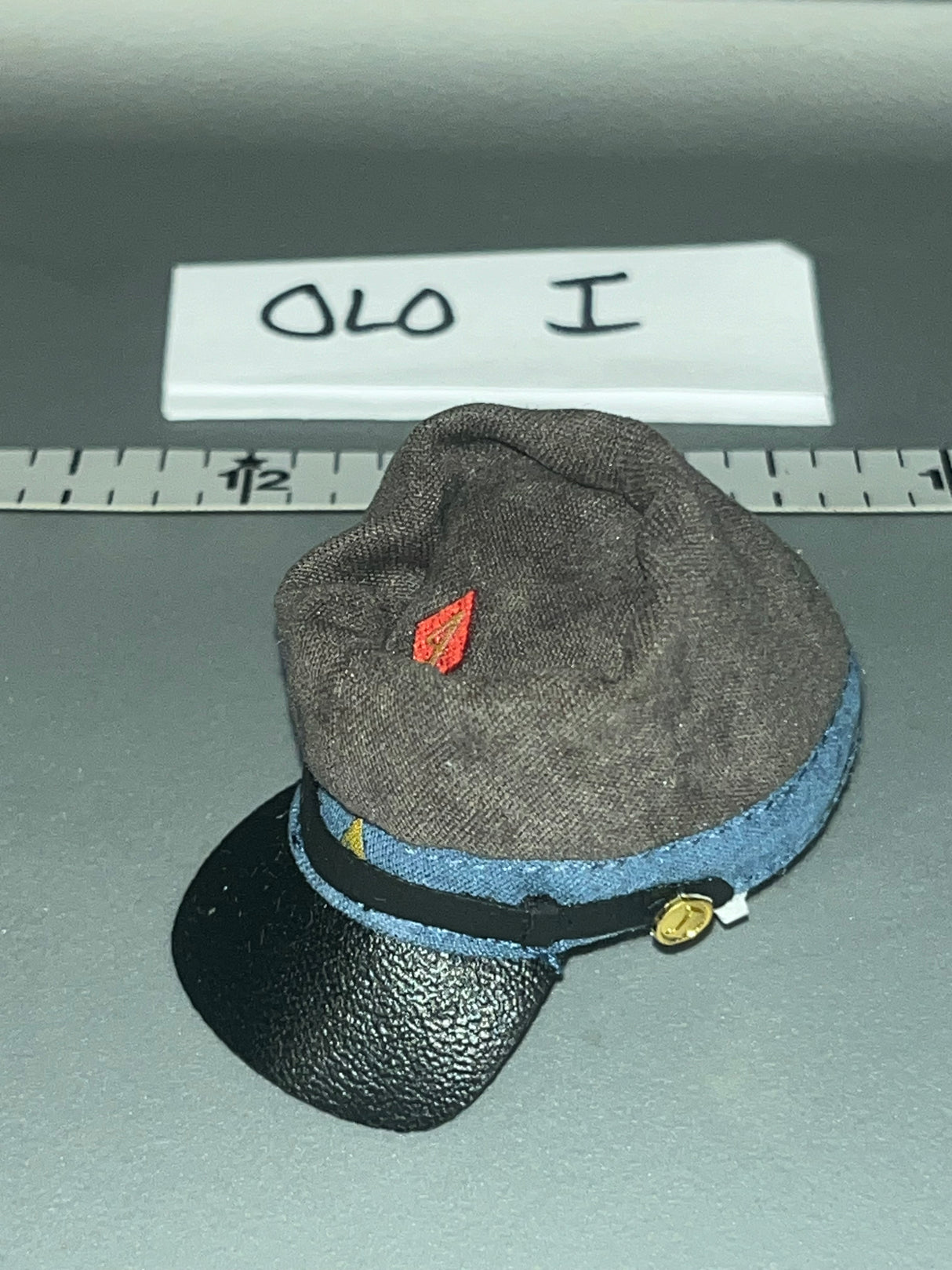 1/6 Scale Civil War Confederate Kepi Hat - QORange Texas Infantry