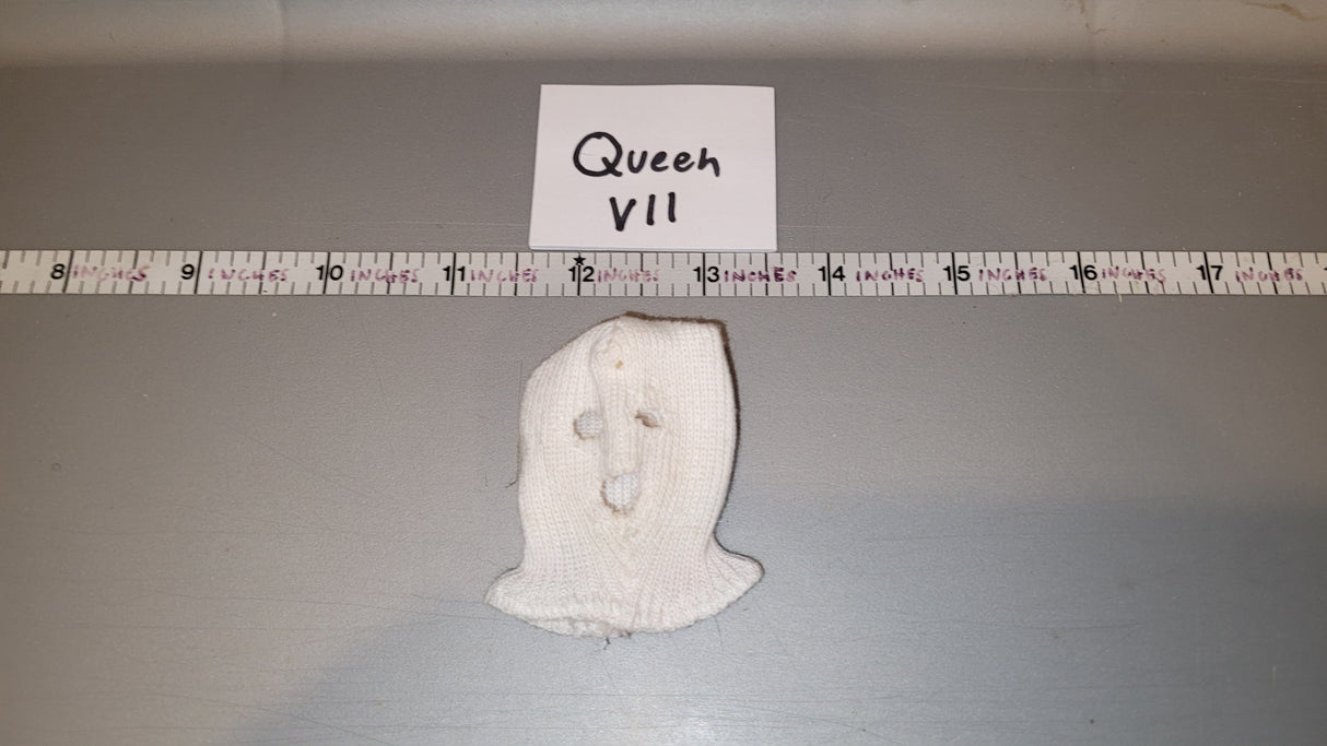 1/6 Scale Modern Era White Balaclava Ski Mask