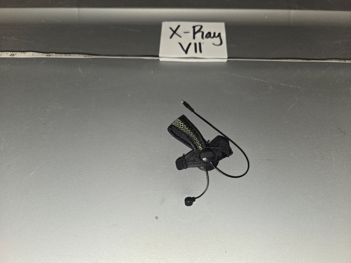 1/6 Scale Modern Military Boom Microphone Headset with Head Strap - X-Ray VII