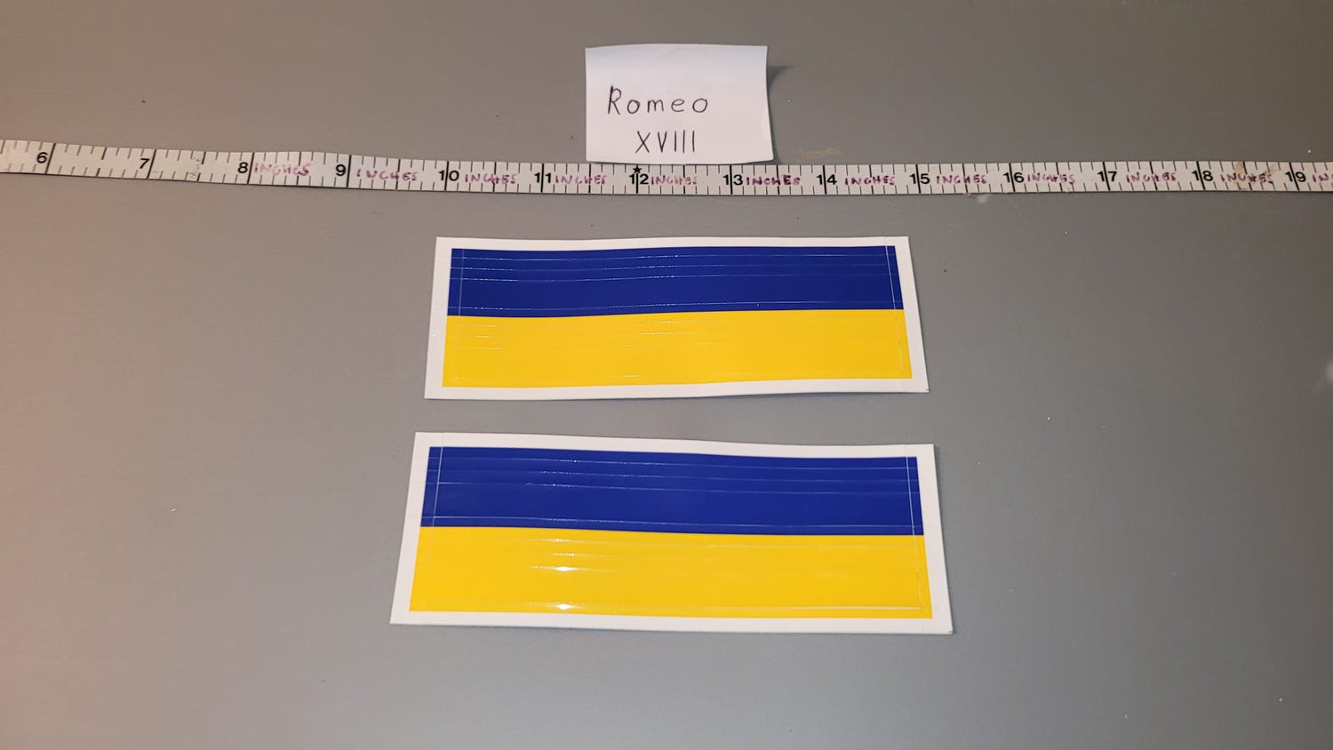 1/6 Scale Modern Era Arm Band Marker - Flagset Ukrainian