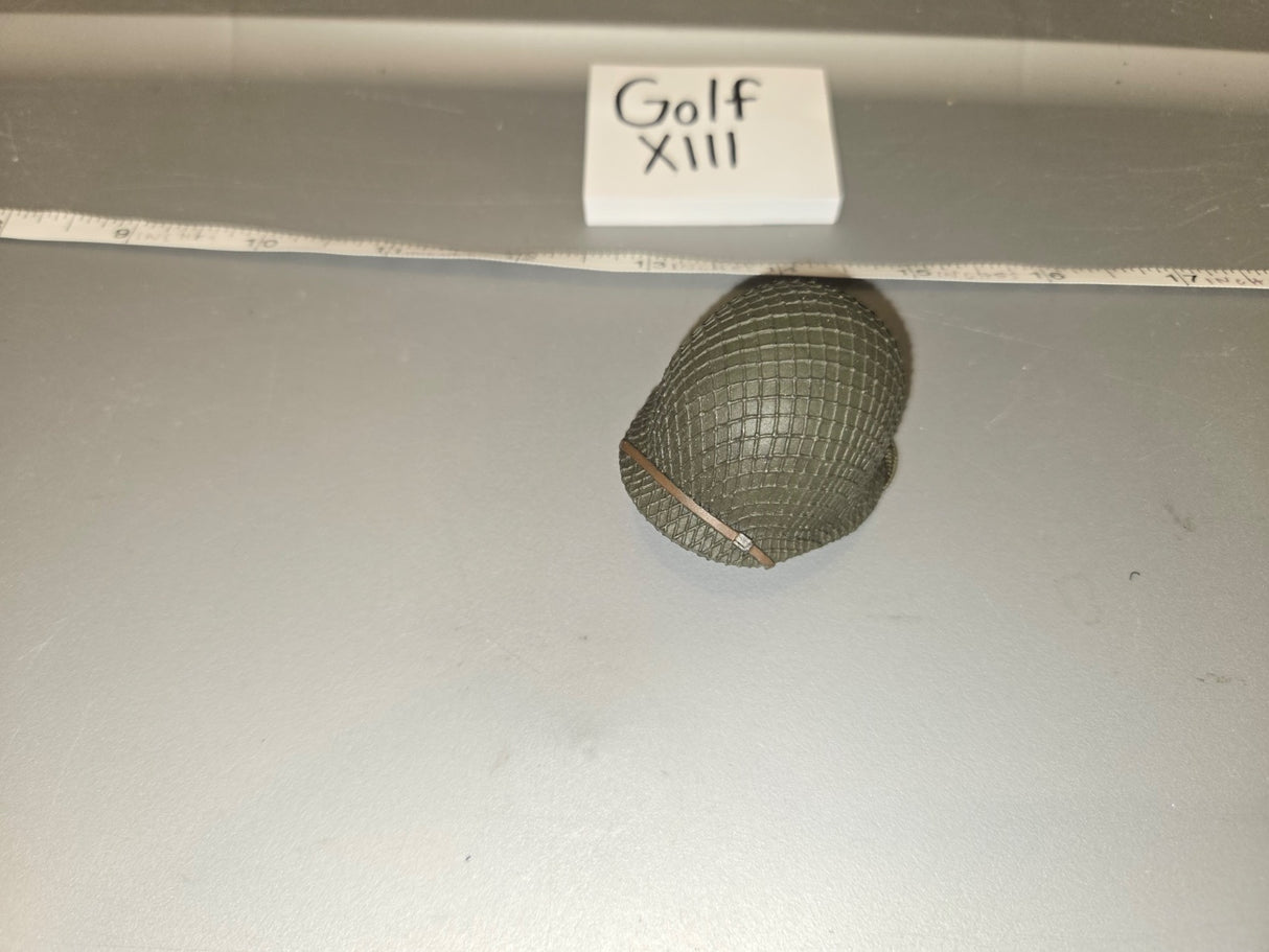 1/6 Scale WWII US M1 Helmet with Net - Golf XIII
