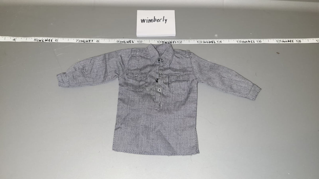 1/6 Scale WWII German Grey Work Shirt
