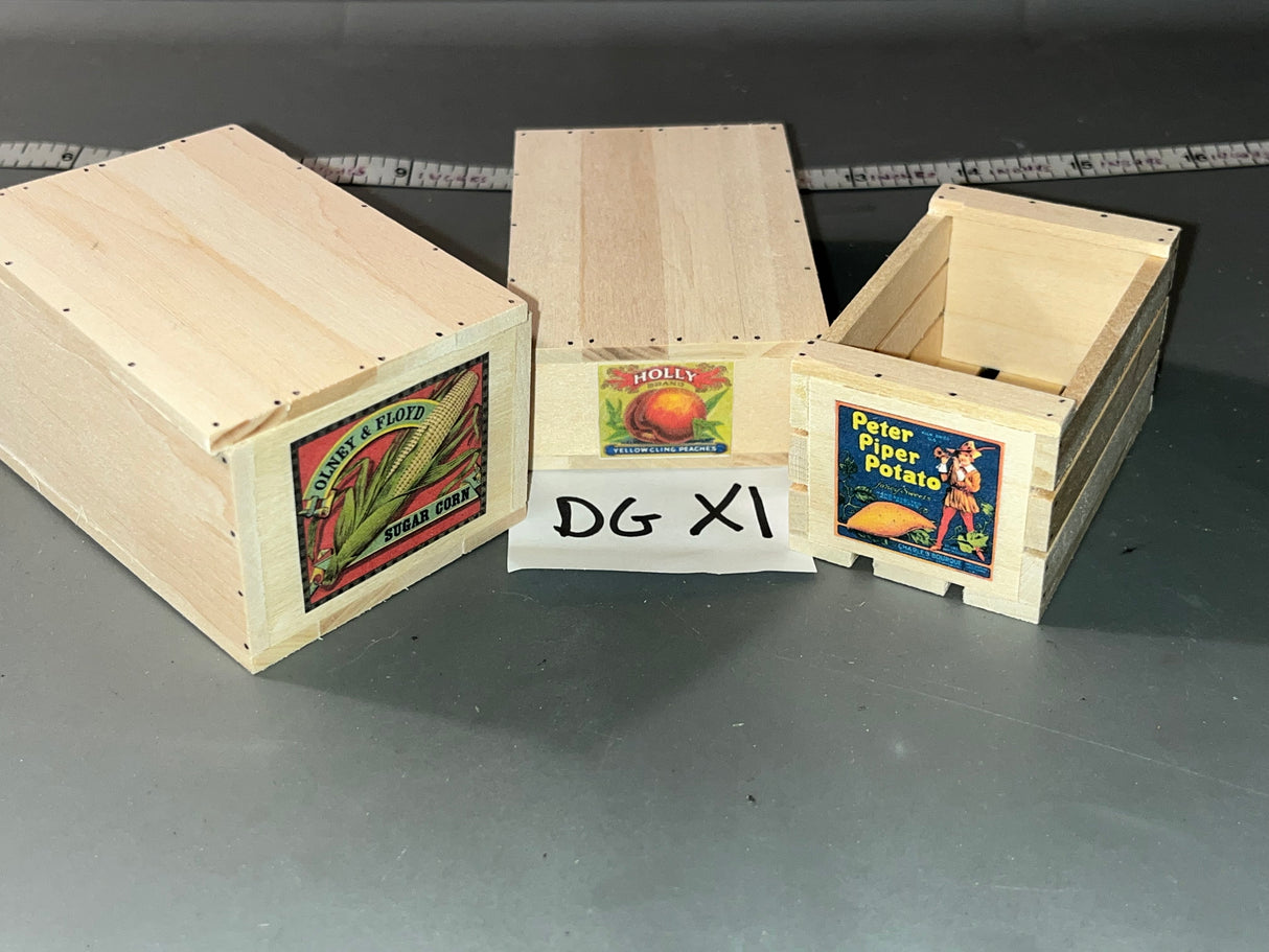 1/6 Scale WWII US Fruit and Vegetable Crate Set #B - Dale Guyer