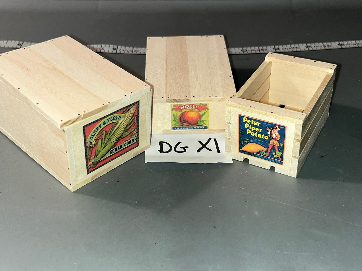 1/6 Scale WWII US Fruit and Vegetable Crate Set #B - Dale Guyer