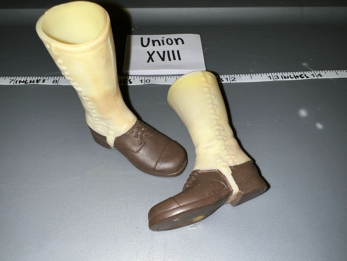 1/6 Scale WWII US White Legging Boots