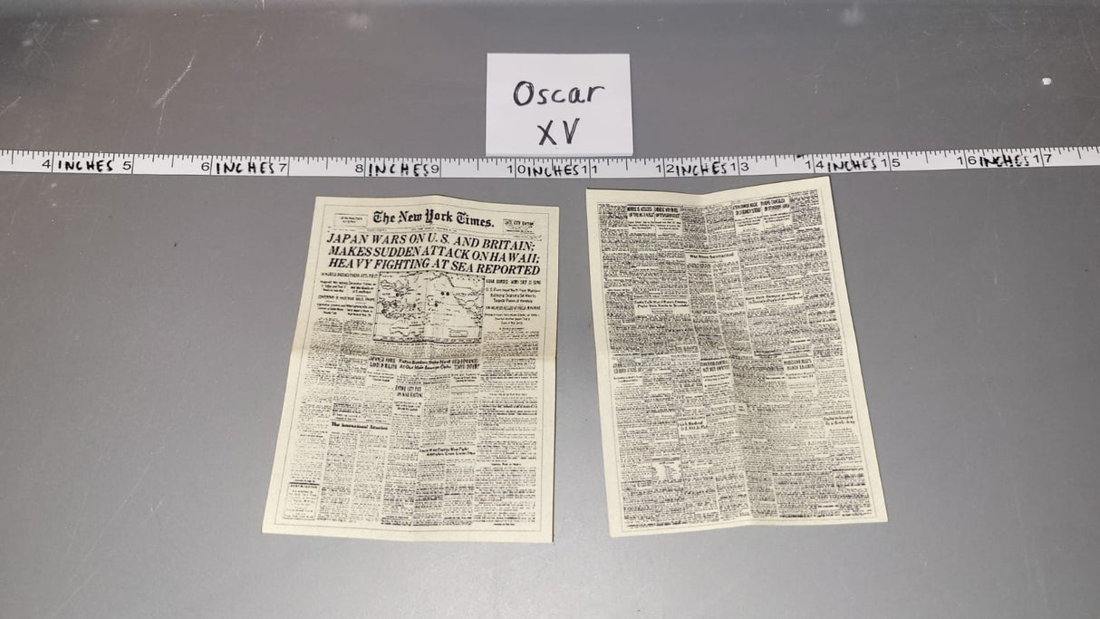 1/6 Scale WWII US Newspaper