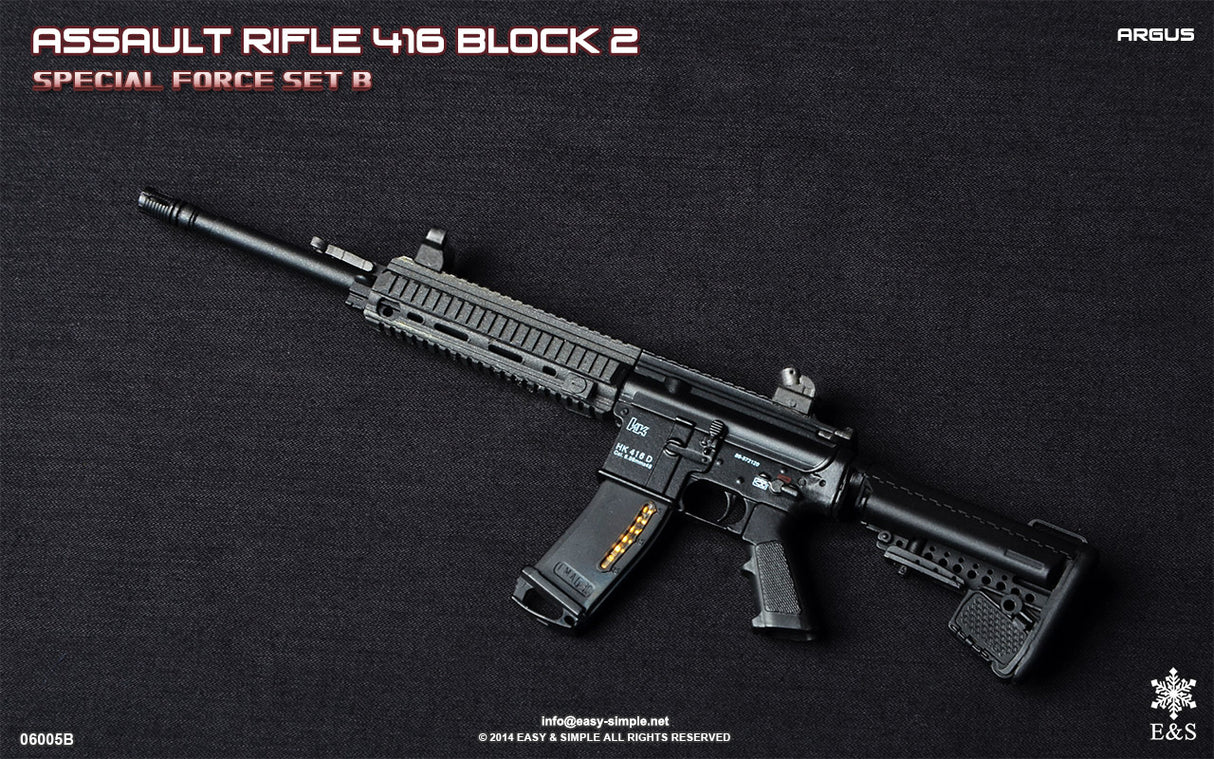 1/6 Scale Modern Era ASSAULT RIFLE 415 BLOCK 2 Weapons Set - NIB Easy and Simple Set B - OKWIV