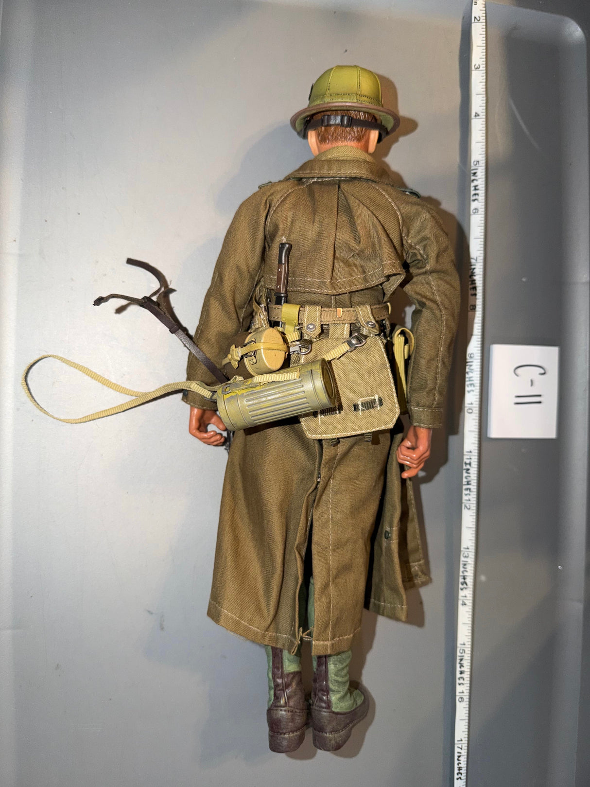 1:6 Scale WWII German Afrika Korps Motorcycle Rider Dressed Figure - BBI