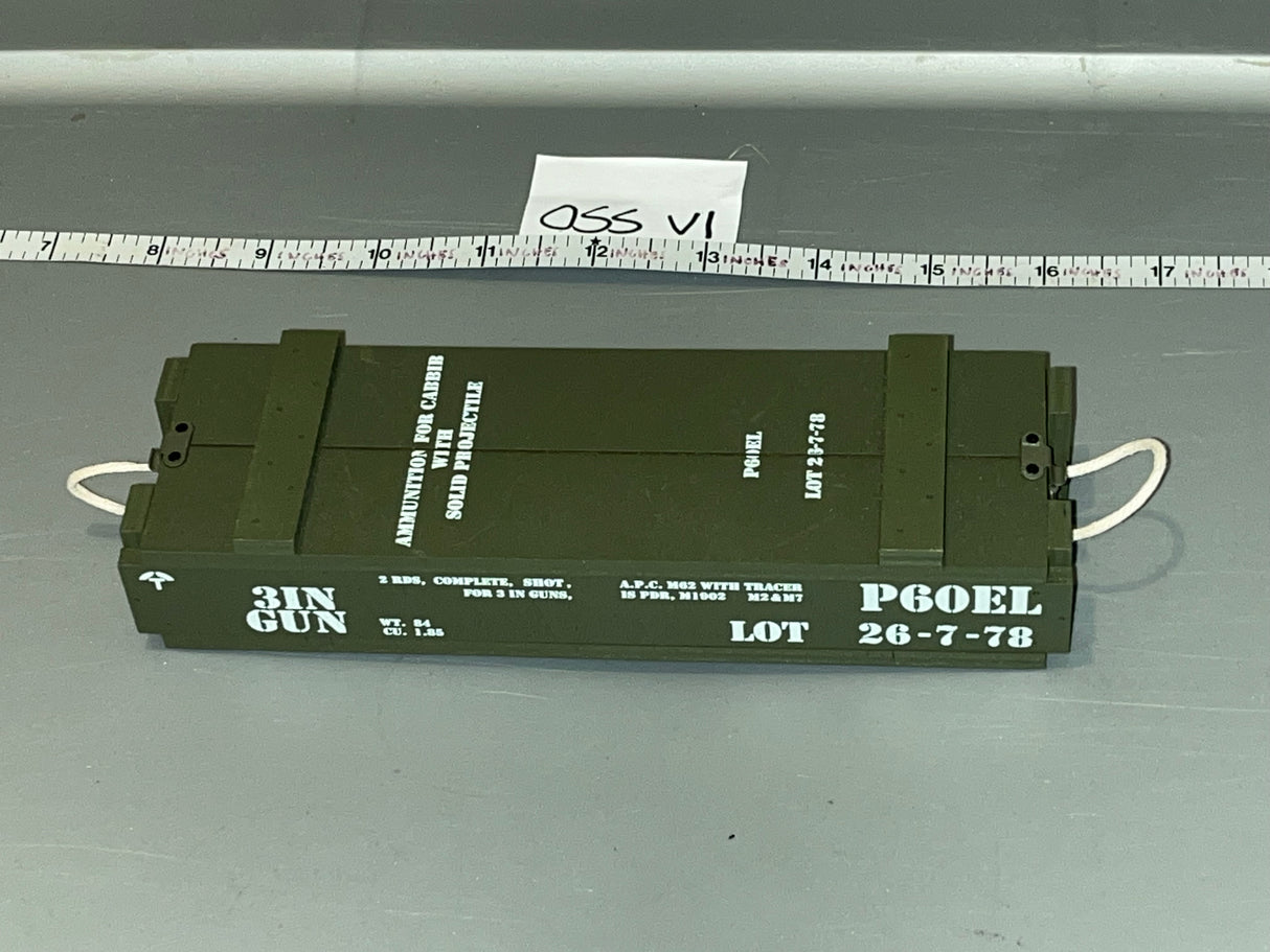 1:6 Scale WWII US Tanker 76mm Shell Crate - Coon Ass Loader - Facepool