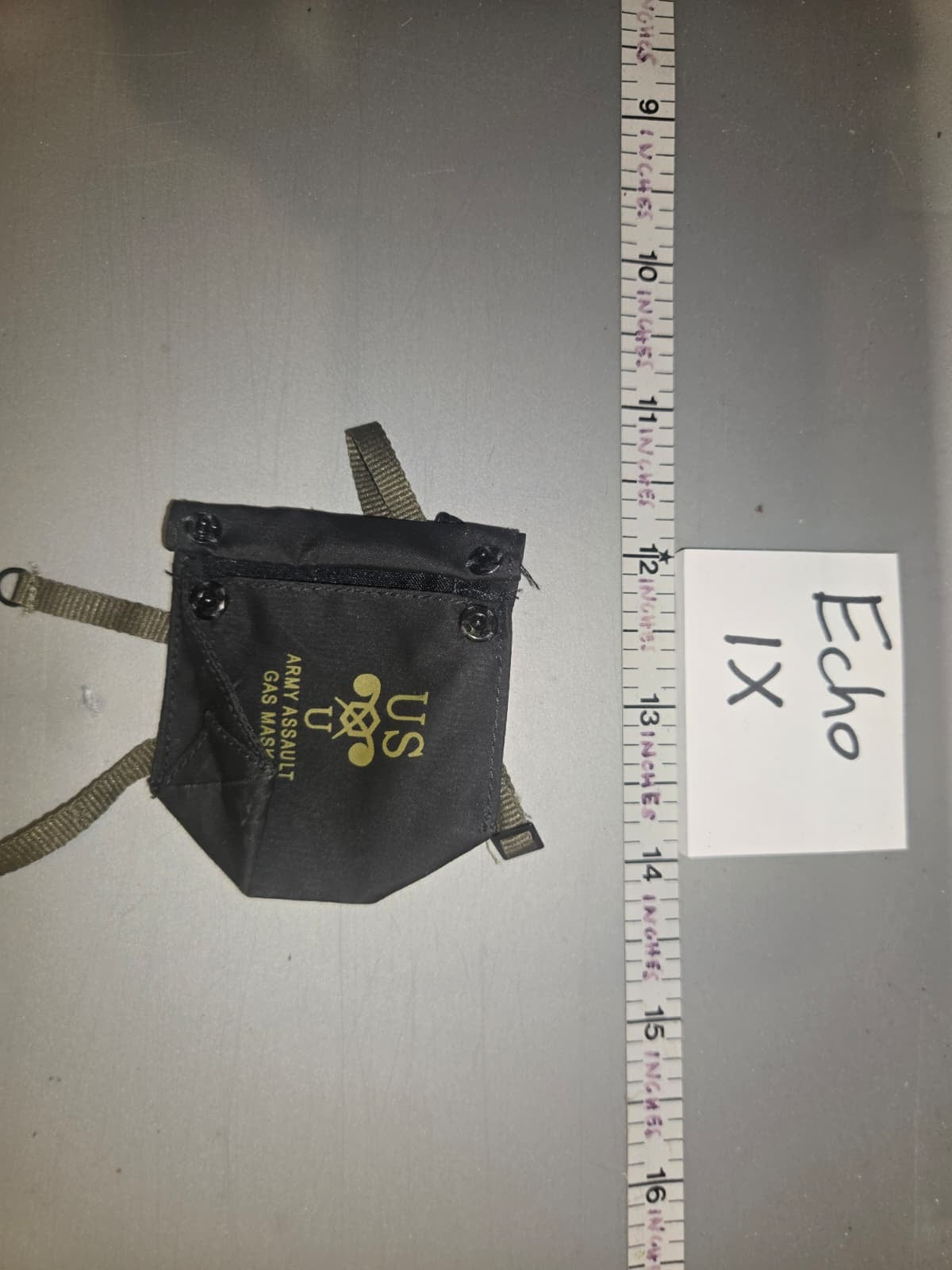 1/6 Scale WWII US Cloth Gas Mask Bag