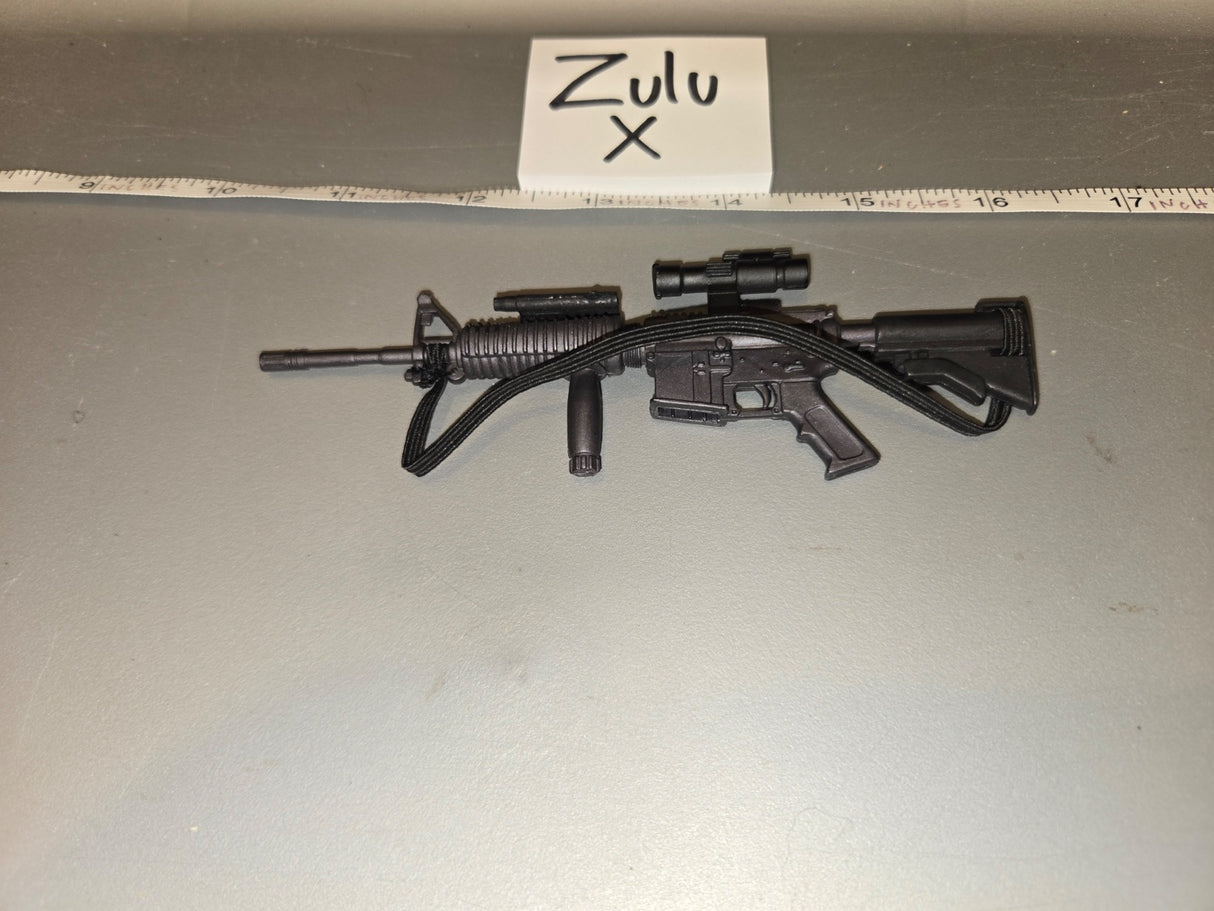 1/6 Scale Modern Era M4 Carbine with M203 Grenade Launcher and Scope - Zulu X