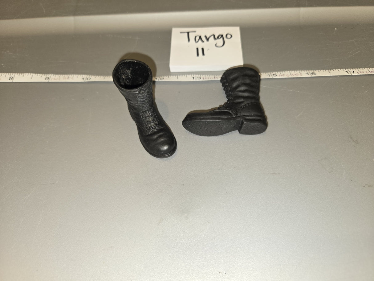 1/6 Scale Modern Era Black Combat Boots - Tango II