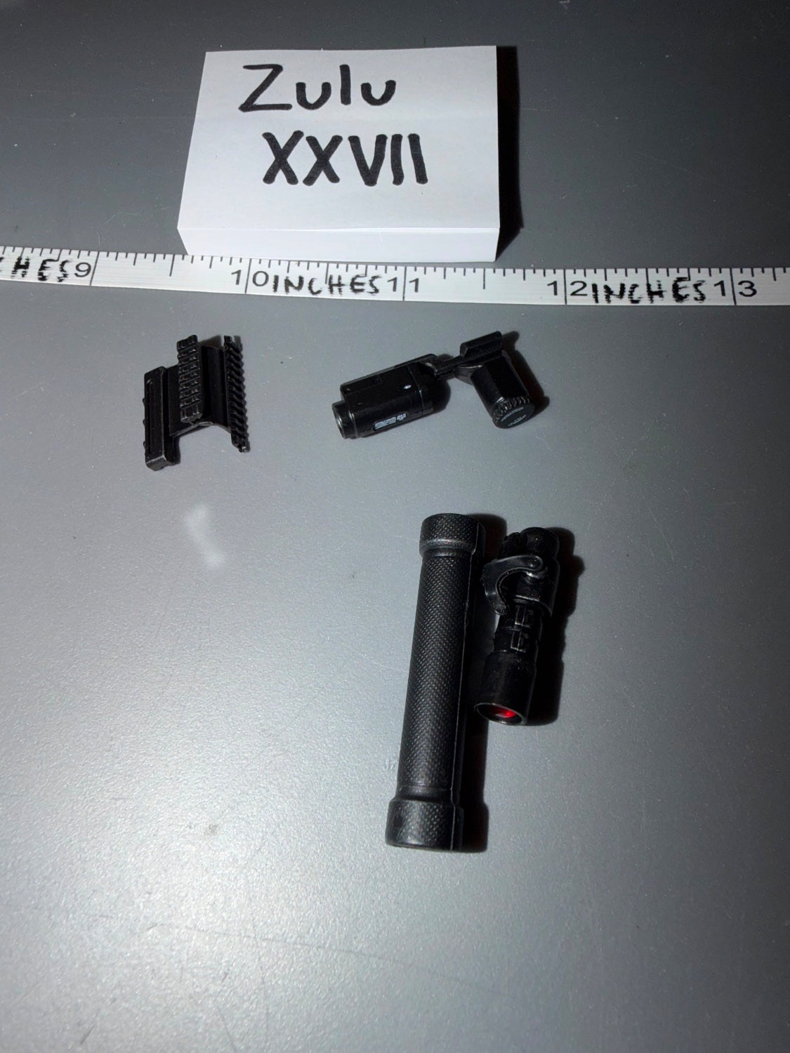 1/6 Scale Modern Era Tactical Flashlight and Laser Sight Set