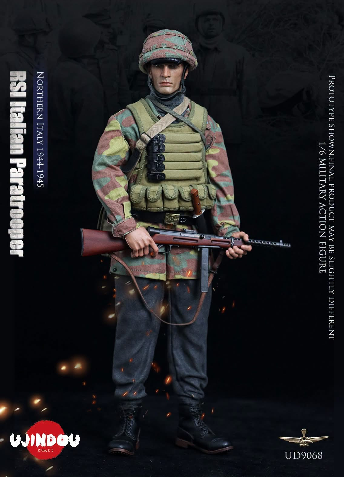 *Preorder* 1/6 RSI Italian Paratrooper, Northern Italy 1944-1945 UD9068- Ujindou